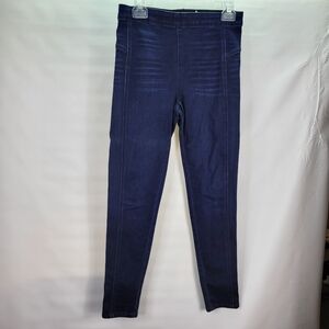 Kancan Estilo Pullon Dark Wash Jeggings High Rise Wiskering Size Medium